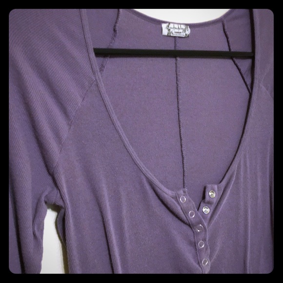 Intimately Free People Ribbed Henley - Picture 2 of 3